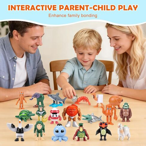 24PCS Italian Brainrot Steal a Brainrot Toys, Brain Rot Toys, Tralalero Tralala Action Figures, Tung Tung Tung Sahur Meme Shark Doll, Birthday Decor Party Favors Gifts for Boys Girls Kids Teens in Saudi Arabia