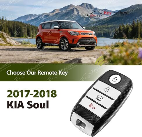 Replacement for 2017 2018 KIA Soul Key Fob Remote Control CQOFN00100 4 Buttons 433MHz in Kuwait