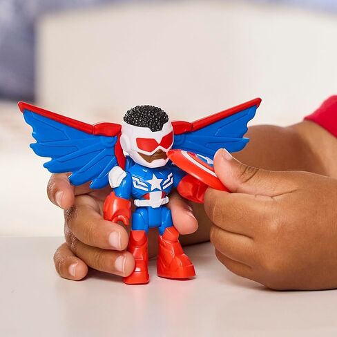 IRON MAN AND HIS AWESOME FRIENDS Marvel Captain America: Sam Wilson Super Bike Action Figure & Toy Motorcycle, 3-Inch (7.6 CM) Super Hero Toys, 3+ in Kuwait