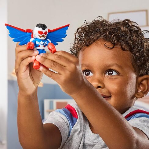 IRON MAN AND HIS AWESOME FRIENDS Marvel Captain America: Sam Wilson Super Bike Action Figure & Toy Motorcycle, 3-Inch (7.6 CM) Super Hero Toys, 3+ in Kuwait