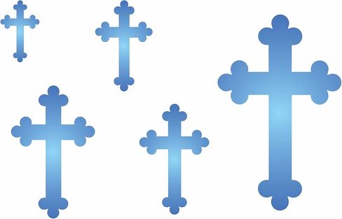 استنسل من Joanie (5) صليب أرثوذكسي رمز مسيحي الإيمان عائلة يسوع المسيح ينتصر DIY علامات حرفية قابلة لإعادة الاستخدام 7 مل مايلر in Kuwait