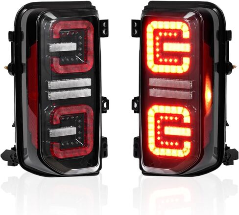 FIERYRED Upgraded Smoked LED Tail Lights for Ford Bronco Accessories 2026 2025 2024 2023 2022 2021 2/4 Door, Taillights Replacement with Plug&Play Design, Only Fit Halogen Original Bronco Accessories in Saudi Arabia
