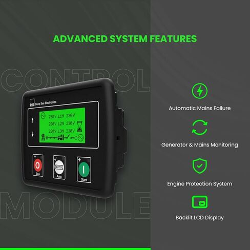 Thunder Parts DSE4520 Original Made in UK | MKII Auto Mains (Utility) Failure Control Module (Ct, Rtc) | DSE 4520-05 in Kuwait