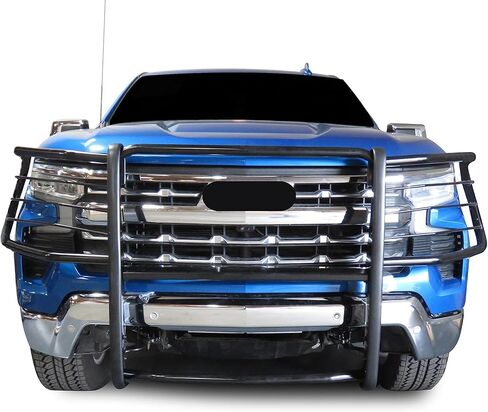 وحدة حماية من الصدمات لفرشاة شبكة الحصان الأسود باللون الأسود متوافقة مع 2022-2024 Silverado 1500 (باستثناء موديلات 2022 1500 LTD و22-24 مع نظام الرحلات البحرية الفائق) -17GT22MA in Kuwait