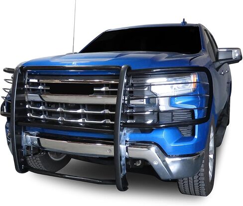 وحدة حماية من الصدمات لفرشاة شبكة الحصان الأسود باللون الأسود متوافقة مع 2022-2024 Silverado 1500 (باستثناء موديلات 2022 1500 LTD و22-24 مع نظام الرحلات البحرية الفائق) -17GT22MA in Kuwait