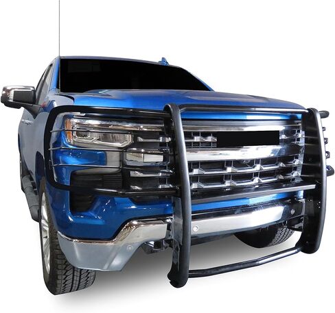 وحدة حماية من الصدمات لفرشاة شبكة الحصان الأسود باللون الأسود متوافقة مع 2022-2024 Silverado 1500 (باستثناء موديلات 2022 1500 LTD و22-24 مع نظام الرحلات البحرية الفائق) -17GT22MA in Kuwait