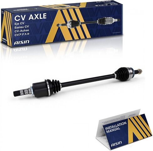 AISIN AFTERMARKET CVAF-02157 Front Left or Right CV Axle Shaft Assembly - Compatible with Outback Legacy 2010-2014, Forester 2014 - with Standard Neoprene Outboard Boot in Kuwait