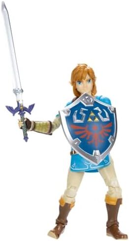 JAKKS Pacific The Legend of Zelda Link Action Figure with Master Sword & Hylian Shield 4 Inch Collectible Toy in Kuwait