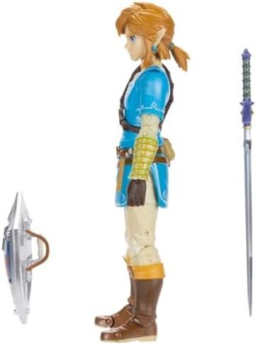 JAKKS Pacific The Legend of Zelda Link Action Figure with Master Sword & Hylian Shield 4 Inch Collectible Toy in Kuwait
