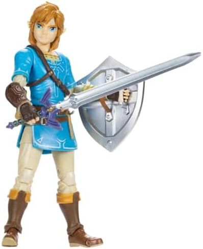 JAKKS Pacific The Legend of Zelda Link Action Figure with Master Sword & Hylian Shield 4 Inch Collectible Toy in Kuwait