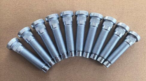 10 PCS 1/2-20 Serrated Wheel Stud Bolts 610-523 0.56 in. Knurl, 2.3 in. Length Compatible with 2005-2014 Ford Mustang Front Hub in Kuwait