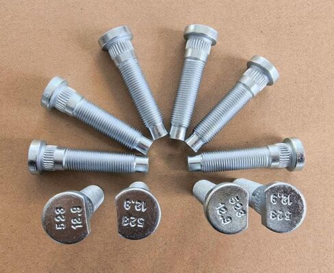 10 PCS 1/2-20 Serrated Wheel Stud Bolts 610-523 0.56 in. Knurl, 2.3 in. Length Compatible with 2005-2014 Ford Mustang Front Hub in Kuwait