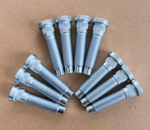 10 PCS 1/2-20 Serrated Wheel Stud Bolts 610-523 0.56 in. Knurl, 2.3 in. Length Compatible with 2005-2014 Ford Mustang Front Hub in Kuwait
