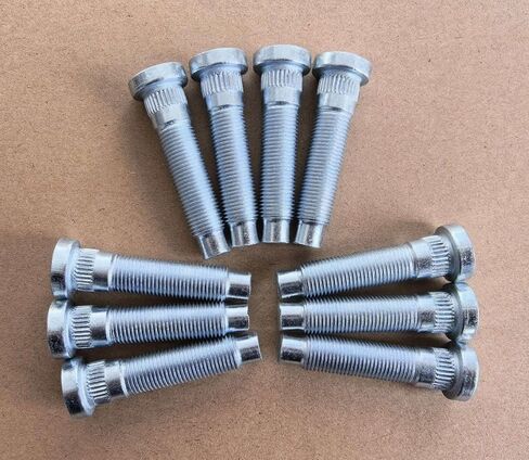 10 PCS 1/2-20 Serrated Wheel Stud Bolts 610-523 0.56 in. Knurl, 2.3 in. Length Compatible with 2005-2014 Ford Mustang Front Hub in Kuwait