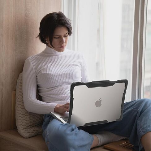 Rugged Laptop Sleeve with Keyboard Cover for Apple 13.6 MacBook Air 2022 M2, Clear (TP-RCL-MA13M2) in Saudi Arabia