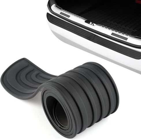 Car Rear Bumper Protector Guard, 35"x3.15" Anti-Scratch Car Rear Bumper Edge Guards, Non-Slip Auto Bumpers Protection Strip, Universal Auto Trunk Anti-Collision Sticker for Most Cars(Black) in Saudi Arabia
