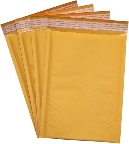 Secure Seal #000 4x8 Kraft Bubble Mailers أظرف شحن مبطنة (عبوة مكونة من 1000 قطعة) in Kuwait