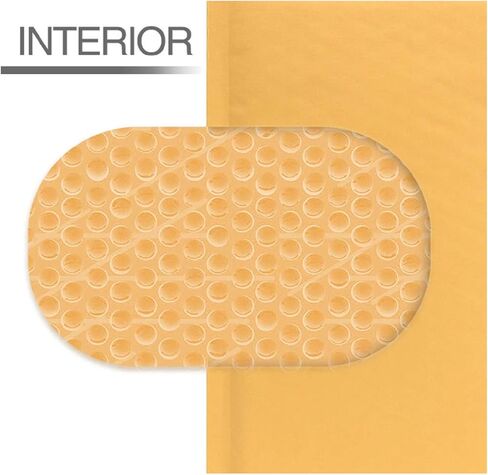 Secure Seal #000 4x8 Kraft Bubble Mailers أظرف شحن مبطنة (عبوة مكونة من 1000 قطعة) in Kuwait