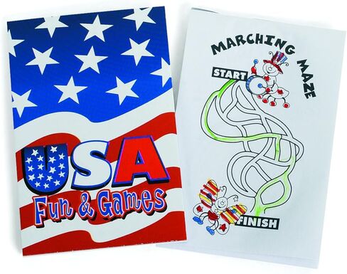 Fun Express - Patriotic Activity Book for Fourth of July - Stationery - Activity Books - Activity Books - Fourth of July - 72 Pieces in Kuwait