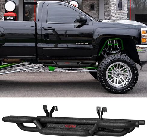 كابينة Vijay العادية تناسب 2007-2018 Chevy Silverado 1500/2500/3500 وGMC Sierra 1500/2500/3500 لوحات الجري الجانبية (أ) in Kuwait