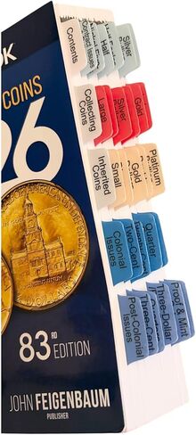 Book Tabs for A Guide Book of United States Coins 2025 (Official Redbook). Laminated, Durable, Color-Coded Repositionable Tabs (Book not Inlcluded) in Saudi Arabia