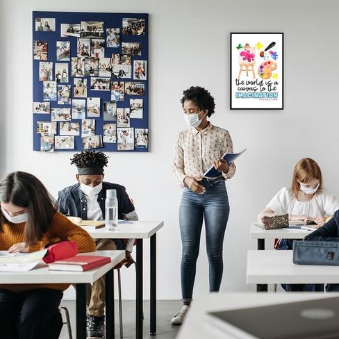 The World Is A Canvas To The Imagination Poster - Creative Inspiration For Artists - 12 x 18 Inch Premium Gloss Poster - Classroom Educational Decoration Poster - Made in USA - FHJP0137 in Kuwait