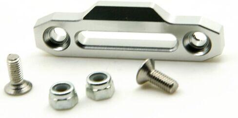2PCS MORFUM 1/10 RC Hawse Winch Fairlead Polished Aluminum Hawse Fairlead Traction Holder Fixed Seat Winch Control Mount Plate for 1/10 D90 RC Crawler Car Front Bumper Model Upgrades in Kuwait