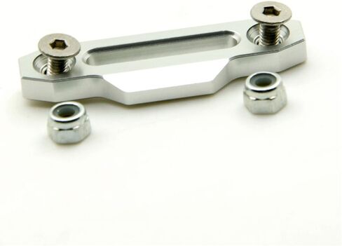 2PCS MORFUM 1/10 RC Hawse Winch Fairlead Polished Aluminum Hawse Fairlead Traction Holder Fixed Seat Winch Control Mount Plate for 1/10 D90 RC Crawler Car Front Bumper Model Upgrades in Kuwait
