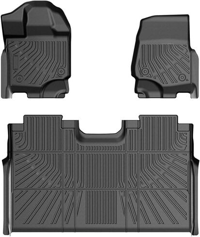 F-150 Floor Mats - Car Mats for Ford F-150 Super Crew Cab 2015-2026, All Weather Floor Mat for F-150 Accessories, Heavy Duty Rubber Mats, Car Accessories in Kuwait