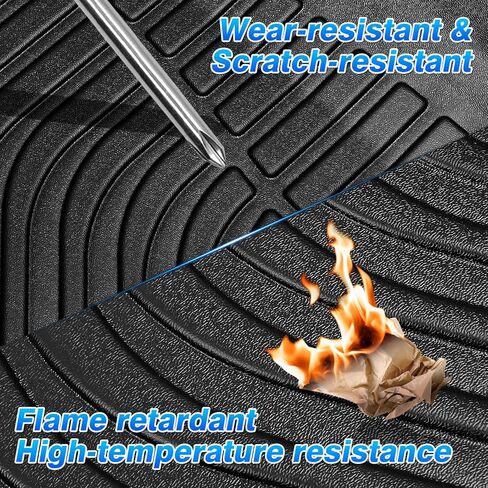 F-150 Floor Mats - Car Mats for Ford F-150 Super Crew Cab 2015-2026, All Weather Floor Mat for F-150 Accessories, Heavy Duty Rubber Mats, Car Accessories in Kuwait