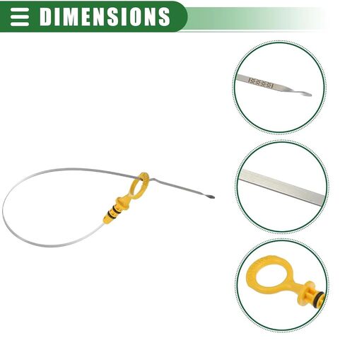Engine Oil Dipstick Compatible with Volvo S80 2007 2008 2009 2010 2011 2012 2013 2014 V70 XC90 2008 2009 2010 Engine Oil Dipstick Indicator 31251037 in Kuwait