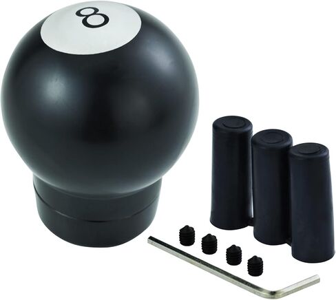 8 Ball Shifter knob Round Transmisson Gear Handle Aluminum Alloy Vehicle Shift Stick Lever Head for Most Manual Automotive Vehicles (Black) in Kuwait