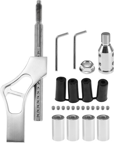 Shift Knob Extender M10x1.5 Gear Shift Knob Adapter 6.7inch Length Metal Gear Shifter Extension Silver Tone 1 Set in Kuwait