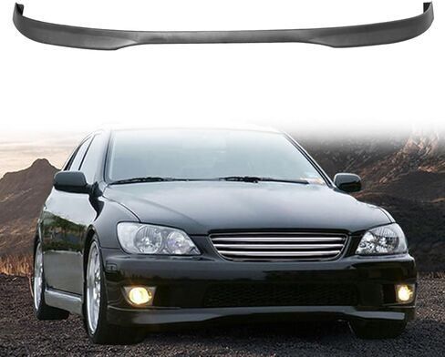 Front Bumper Lip Compatible with 2001-2005 IS300 All Models (USDM Bumper), Unpainted Black Type R PP - Polypropylene Front Lower Chin Spoiler Protector, 1 PC in Kuwait
