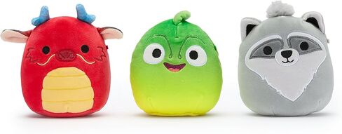 Disney Store Official Disney Princess Squishmallows Plush Set - 6 Squishmallow Mini 5" Plush Figure Toys Featuring Mulan, Rapunzel, Pocahontas with Mushu, Pascal, Meeko - Plushies for Girls in Kuwait