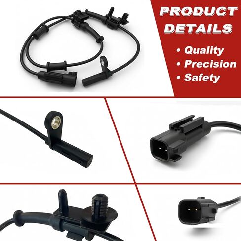 ABS Wheel Speed Sensor 1Pc: Front Left & Right Compatible with Chrysler 2011-2022 300 V8 5.7L V6 3.6L V8 6.4L, Dodge 2011-22 Challenger V8 5.7L V6 3.6L V8 6.4L, 2011-22 Charger V6 3.6L V8 5.7L V8 6.4L in Saudi Arabia