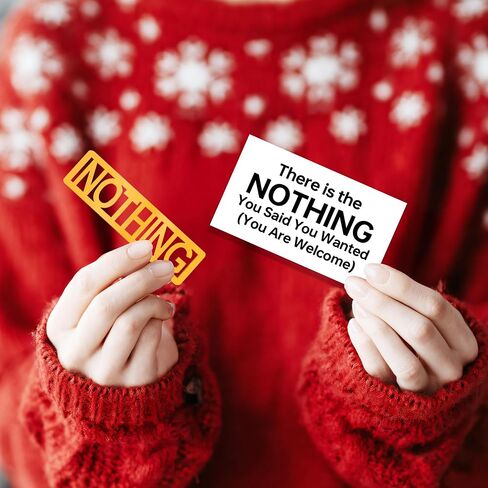 The Box Gift of Nothing, Funny Christmas Gag Gifts for Men Women Who Have Everything and Want Nothing, Best White Elephant Gifts for Adults, Useless Prank Birthday Gifts of I Dont Want Anything in Saudi Arabia