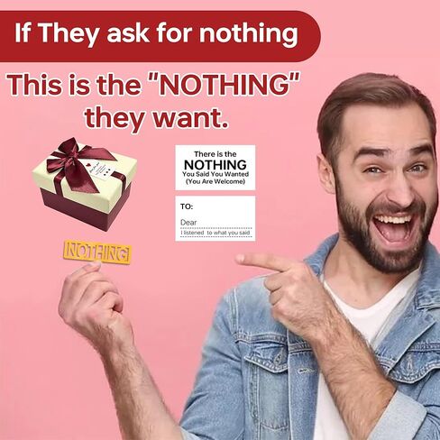 The Box Gift of Nothing, Funny Christmas Gag Gifts for Men Women Who Have Everything and Want Nothing, Best White Elephant Gifts for Adults, Useless Prank Birthday Gifts of I Dont Want Anything in Saudi Arabia