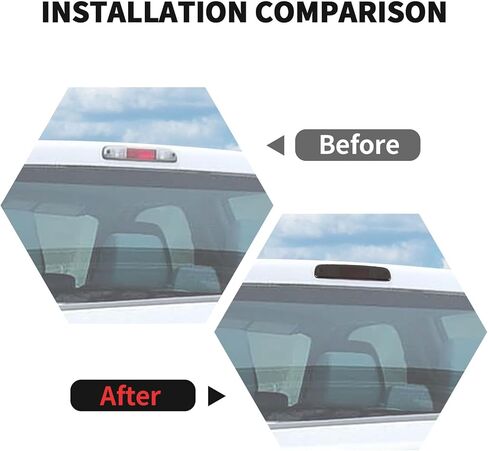 RT-TCZ Smoked Black Third 3rd Brake Light Cover High Mount Stop Lamp Cover Trim Exterior Accessories for Ford F250/F350/F450/F550 2008-2016 in Kuwait