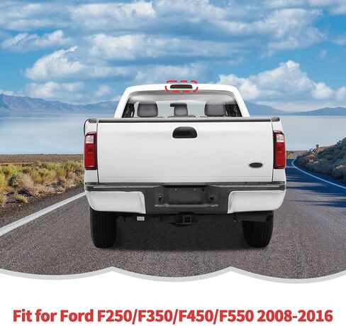 RT-TCZ Smoked Black Third 3rd Brake Light Cover High Mount Stop Lamp Cover Trim Exterior Accessories for Ford F250/F350/F450/F550 2008-2016 in Kuwait