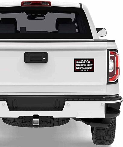 2 Pack I Bought This Before we Knew Elon was Crazy Anti Elon Musk Car Magnet Auto Truck Fridge Magnetic Decal Bumper Magnet in Saudi Arabia