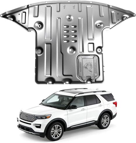 Alloy Steel Front Skid Plate Fit for Ford Explorer 2020 2021 2022 2023 2024 Engine Splash Shield Heavy Duty, Impact Resistant Engine Guard Cover for Explorer Underbody Guard Plate w/Screw Hardware in Saudi Arabia