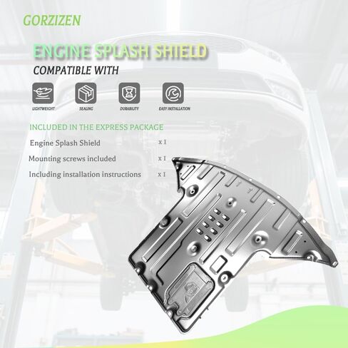 Alloy Steel Front Skid Plate Fit for Ford Explorer 2020 2021 2022 2023 2024 Engine Splash Shield Heavy Duty, Impact Resistant Engine Guard Cover for Explorer Underbody Guard Plate w/Screw Hardware in Saudi Arabia