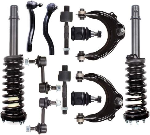 Front Struts suspension kit for Honda for Accord 2.4L 2003-2007 Strut and Control Arm Stabilizer Bar Link Fit for 2003-2007 for Honda for Accord front shock absorber kit, 12pcs in Kuwait