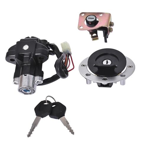 WFLNHB Ignition Switch Fuel Cap Cover Key Lock Kit Replacement for Suzuki GSX600 GSX750 1998-2006 in Kuwait