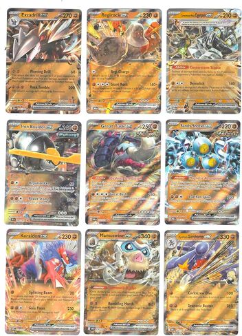 Pokemon ex 9 Card Lot - Rock Type - Ultra Rare Foil - Regirock Koraidon Garchomp in Kuwait