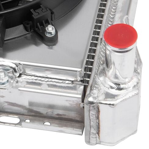 951 4 Row Aluminum Radiator with Shroud Fan for 1982-1992 Chevy Camaro Pontiac Firebird 5.0L V8, Automotive Replacement Radiator for 82 83 84 85 86 87 88 89 90 91 92 in Saudi Arabia