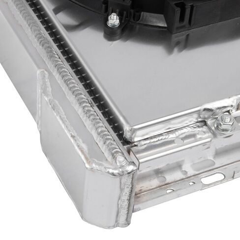 951 4 Row Aluminum Radiator with Shroud Fan for 1982-1992 Chevy Camaro Pontiac Firebird 5.0L V8, Automotive Replacement Radiator for 82 83 84 85 86 87 88 89 90 91 92 in Saudi Arabia