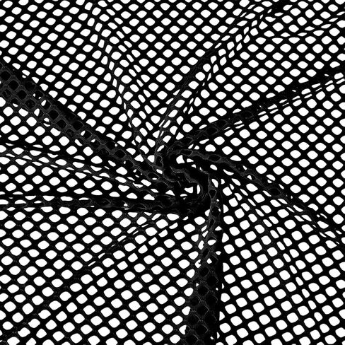 PH PandaHall 63x39 Inch Black Mesh Fabric 2-Way Stretch Netting Fabric by The Yard Big Hole Diamond Mesh Fabrics Slightly Spandex Fabrics for Sewing Costume Dresses DIY Crafts Home Decor in Kuwait
