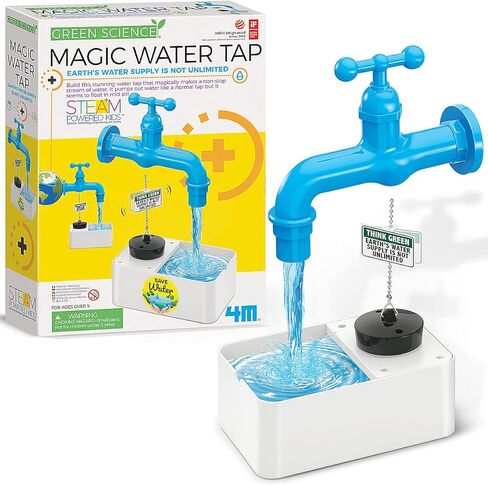 4M Magic Water Tap - Educational Water Pump Kit for Kids Ages 8+ - Create a Floating Water Tap with Fun Science Experiments in Kuwait